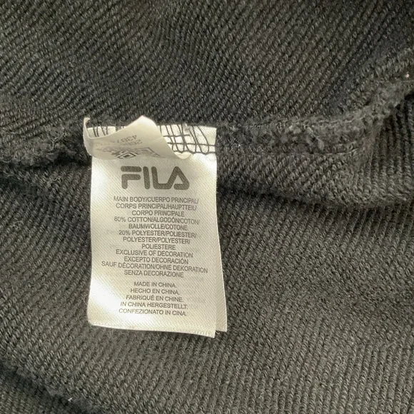 Fila Women's Black Sweater with Colorful Logo - Picture 3 of 5